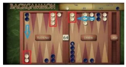 Avanzare una pedina a backgammon