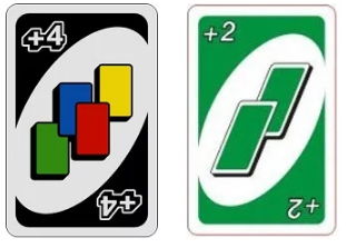2 In Uno Carte +2 e +4 in Uno (regole e regole alternative)